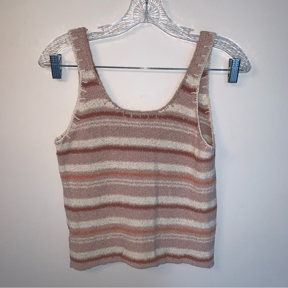 Saltwater Luxe Knit Stripe Sleeveless Tank Top Sweater S - Picture 2 of 5